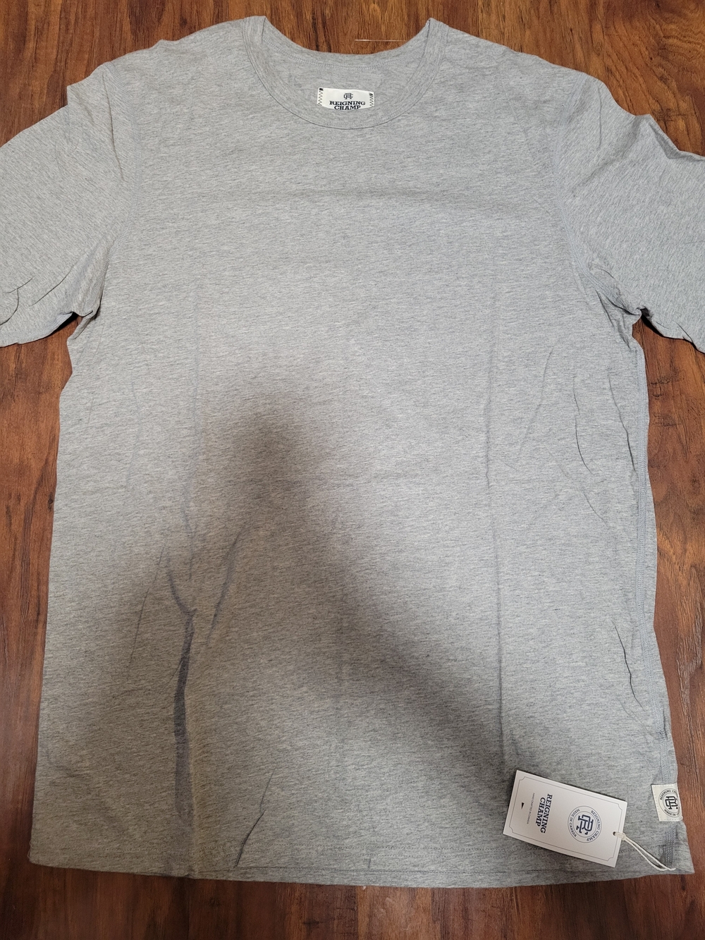 Reigning Champ Everyday Crew Neck T-Shirt - Light Gray